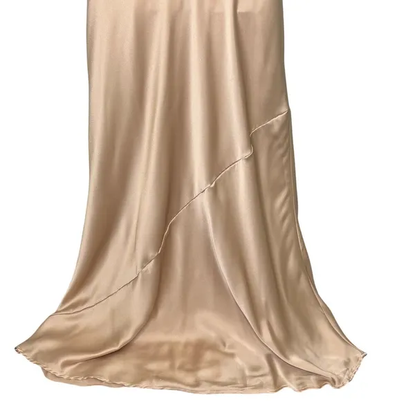 Show Me Your Mumu Jasmine Halter Maxi Bridesmaid Dress Champagne S - Image 8