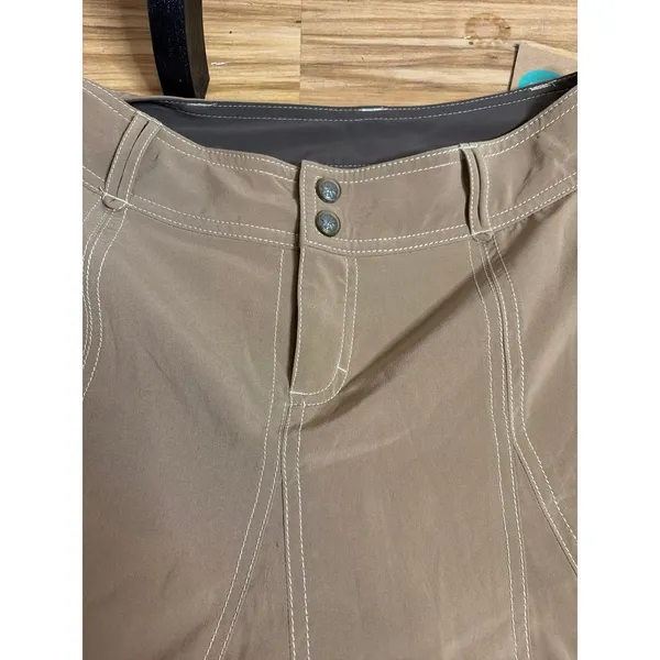 tan Athleta Whatever active skort with front seam detailing - Image 2