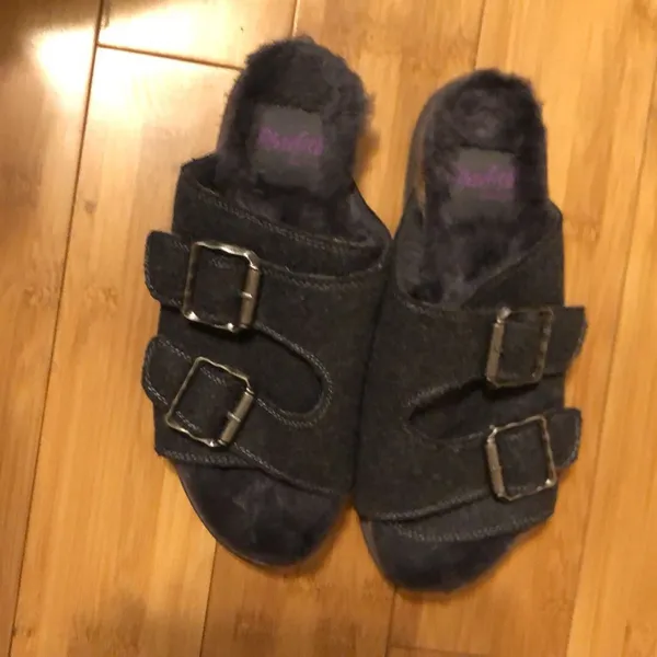 Blowfish Malibu Women’s Feelgoods-SHR Sandal Size 8 Gray 2 Tone Flannel - Image 4