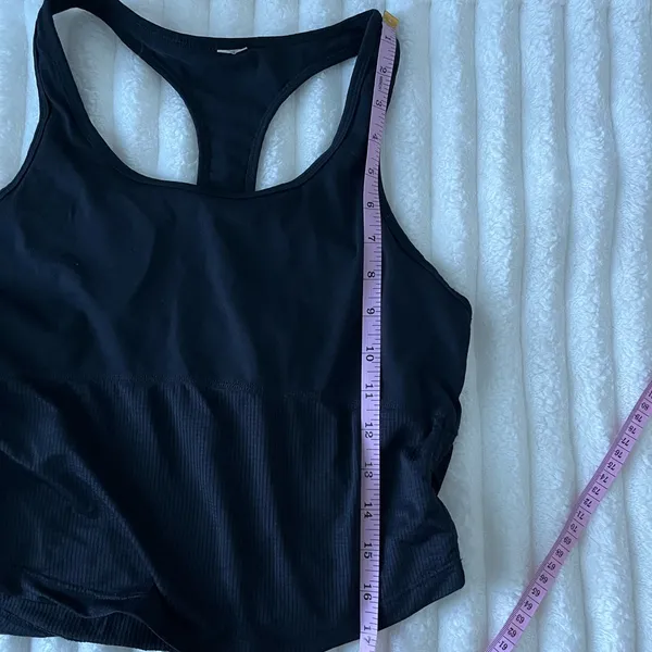 Fabletics Black Racerback Tank Top - Image 3