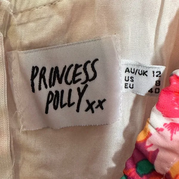 Princess Polly‎ Mini Floral Dress with Adjustable Straps Size 8 Beach - Image 4