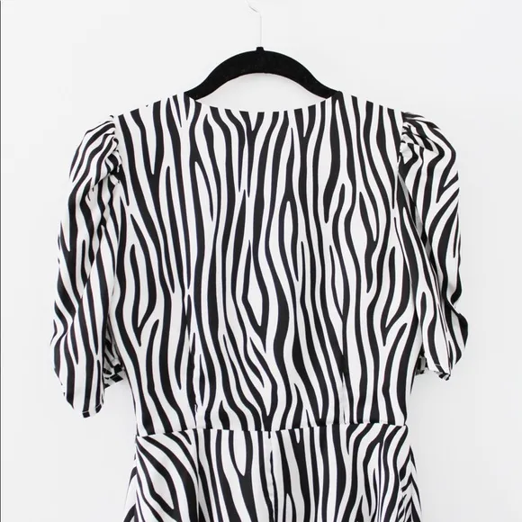 LIONESS Ask Anything Zebra Print Mini Dress NWT - Image 14
