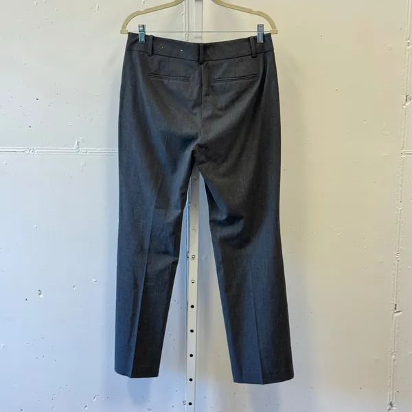 Ann‎ Taylor Factory Petite Gray Straight Leg Dress Pants Trousers 6P Charcoal - Image 2