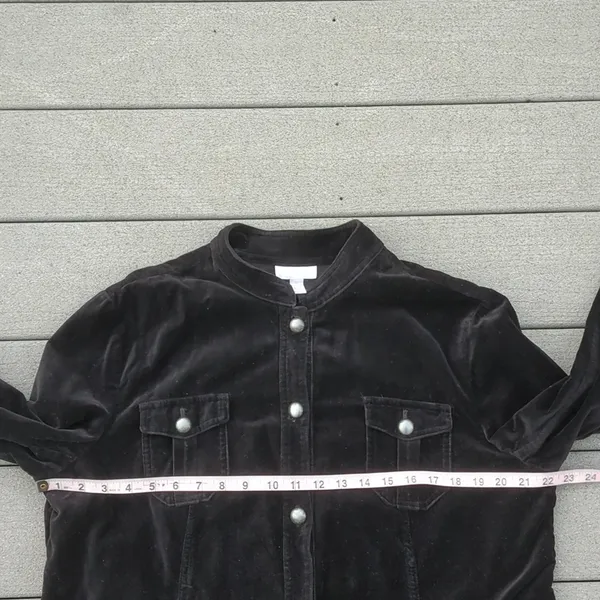Charter Club Mock Neck Collar Velveteen Jacket - Image 10