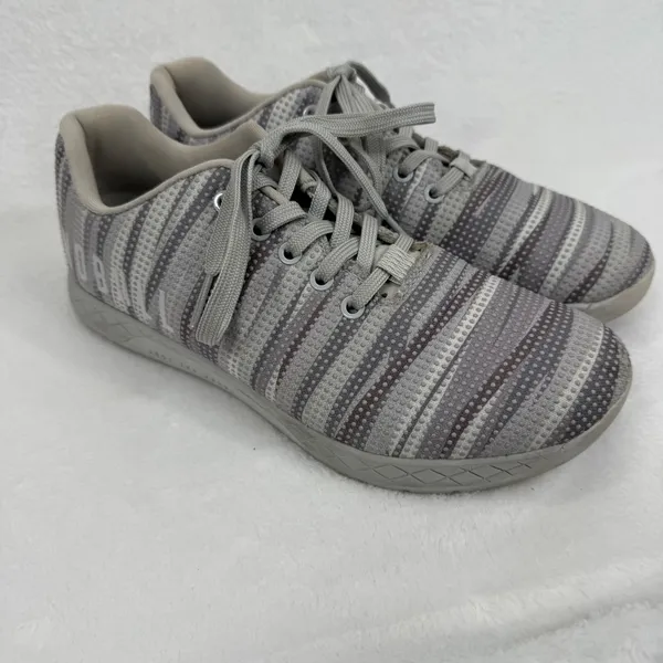 NOBULL Training Shoes Women's Size 10.5‎ Gray Stripe Trainer Sneakers - Image 3