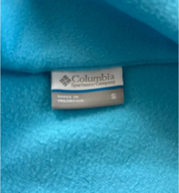 Baby Blue Columbia Fleece Zip Up - Image 2