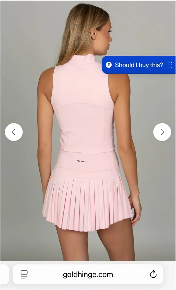 Pink Gold Hinge Skirt- medium - Image 2