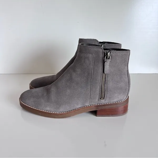 Cole Haan‎ Women's Rene Suede Ankle Booties Stormcloud Gray - Image 3