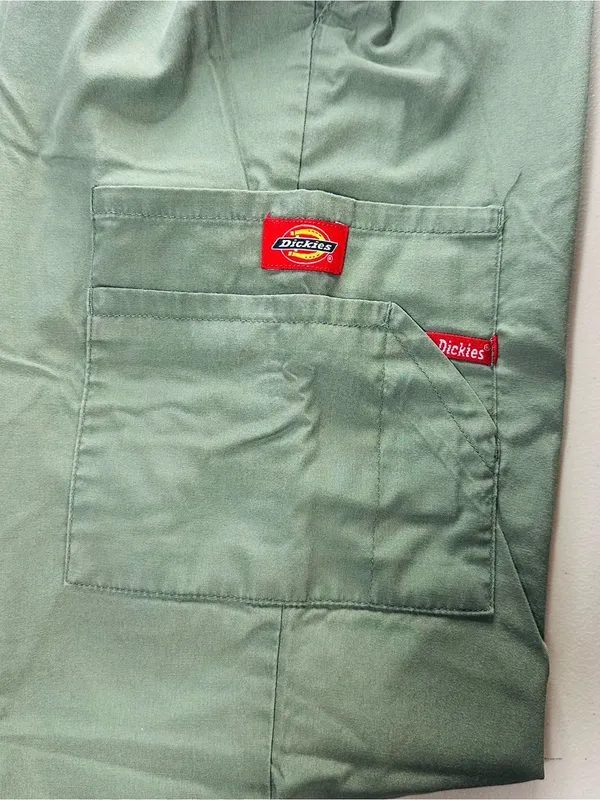 Dickies Olive Straight-Leg Utility Pants with Red Drawcord - Image 7