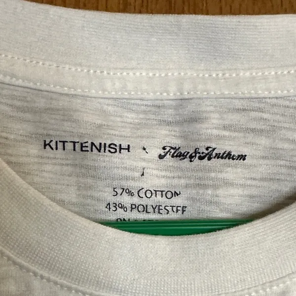 Kittenish+Flag & Anthem “Howdy Stranger” Horse, Rope & Cacti White Graphic Tee. - Image 3