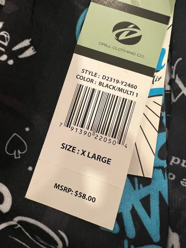 Men’s Colorful Graphic Print Joggers size XL By Drill Clothing - Image 3