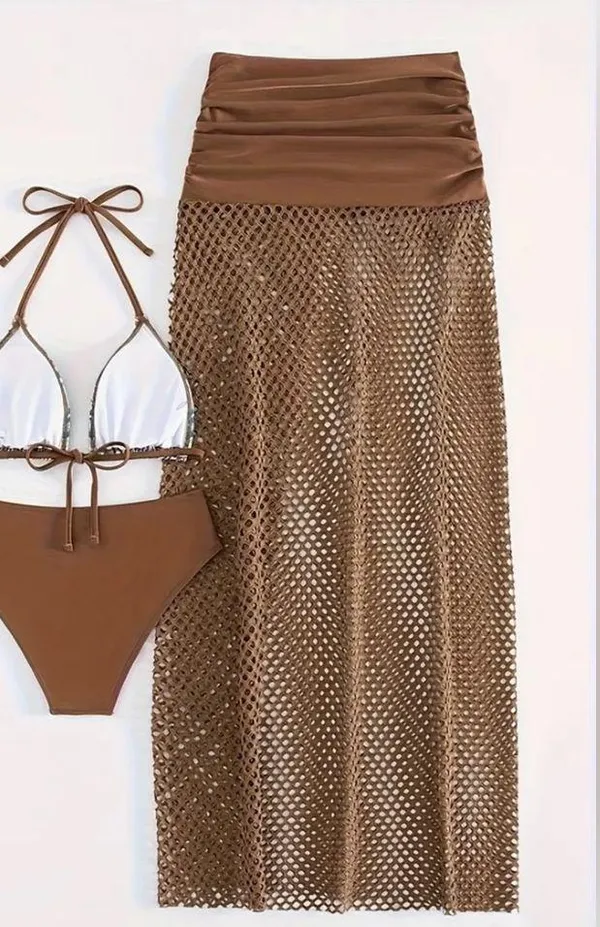 Adidas NWT Tribal Print 3 Piece Set Bikini, SIZE M - Image 3
