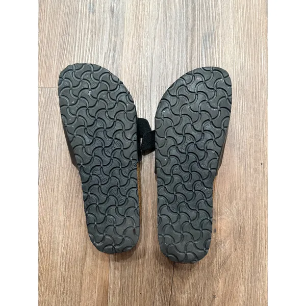 Birki's by Birkenstock Madrid Black Slide Sandals Buckle Cork EU 39 - Image 5