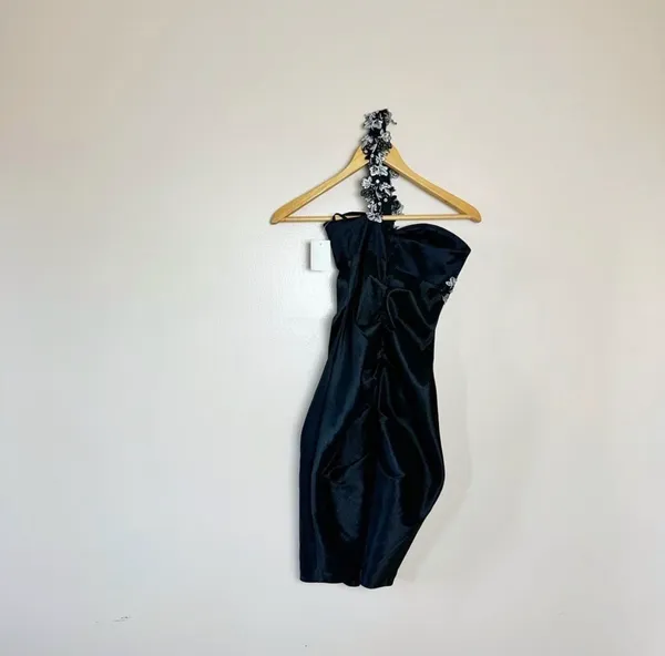 CLEARANCE! Black DJ-Jaz Formal Gown Y2K Size 4 NWT - Image 2