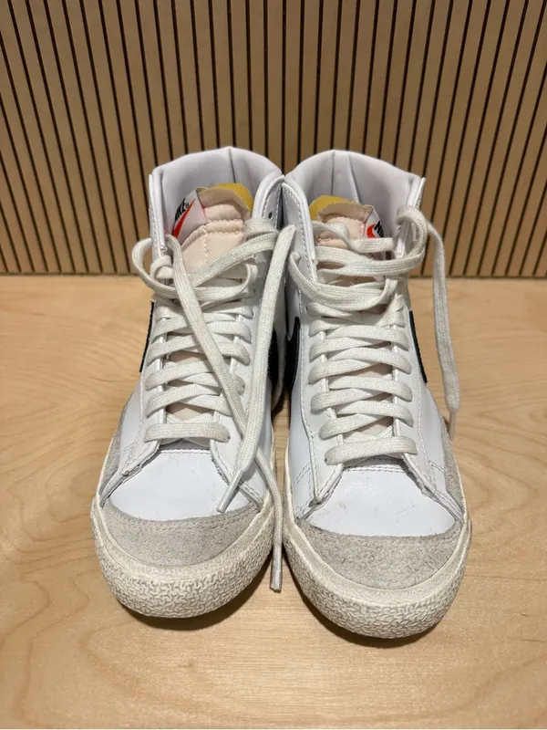 Nike Blazer Mid '77 Vintage White Black High Top Sneakers Shoes Women's Size 7 - Image 2