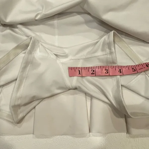 Athleta Ace Tennis Skort White 13.5” Size XS Athletic Running Golf Skirt - Image 8