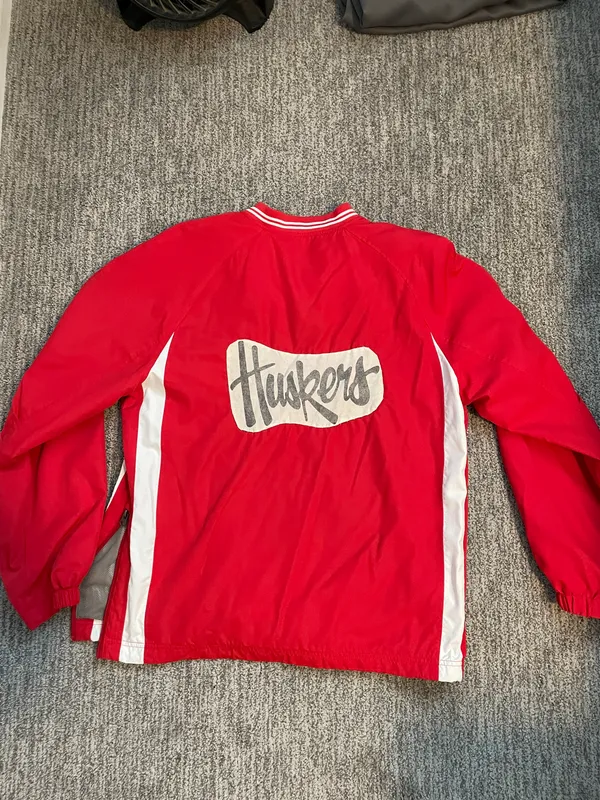 Nebraska Husker Windbreaker Size M - Image 4