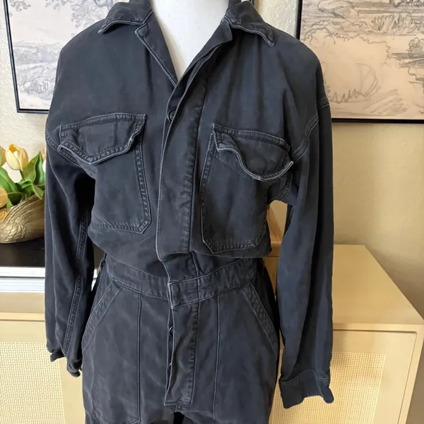 CITIZENS OF HUMANITY Surplus Black Wash Denim Jumpsuit Size XS‎ - Image 4