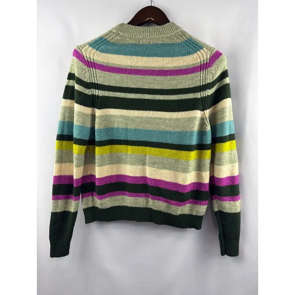 Women’s A New Day Small Multicolor Striped Sweater - Image 3