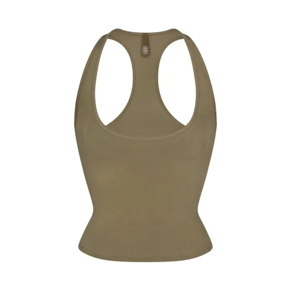 Skims G1 New 3X Vintage Cropped Racerback Tank Army - Image 2