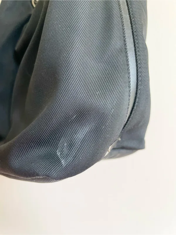 Vintage Coach Mercer Twill Leather Shoulder Hobo Bag 7432 Black Y2K 90s - Image 6