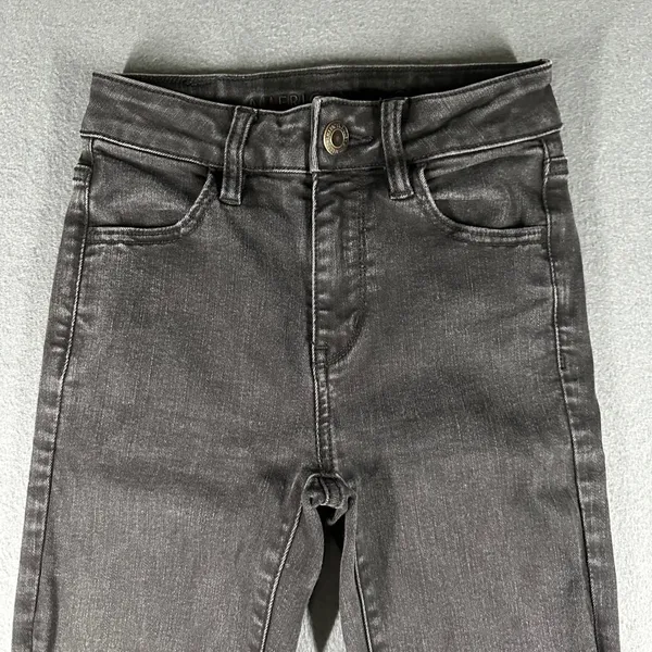 American Eagle Hi-Rise Jeggings Size 00 Regular‎ Black Wash Denim Skinny Jeans - Image 3