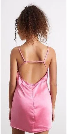 La Hearts Satin Bustier Mini Dress - Image 3