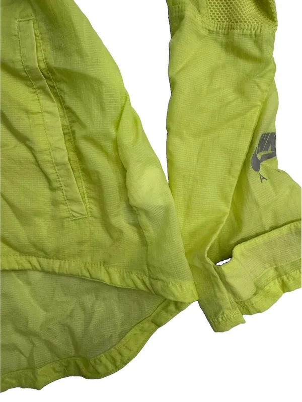 Nike Air Women’s L Volt Neon Yellow Running Jacket Windbreaker Lightweight - Image 4