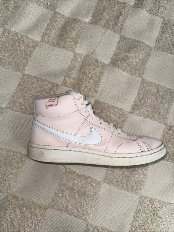 Nike Women’s‎ Pink Leather High-Top Sneakers size 10 - Image 5