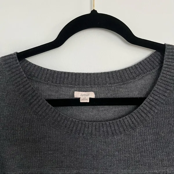 Aerie Sweater Women's Size M Lightweight Pockets Charcoal Gray - Image 4