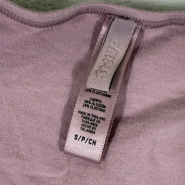 SKIMS Cotton Jersey Long Sleeve Square Neck Top Dusty Rose Mauve Small - Image 2