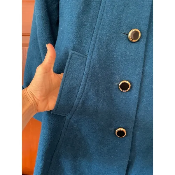 Y2K 90s Baby Phat Wool blend trench coat Small - Image 2