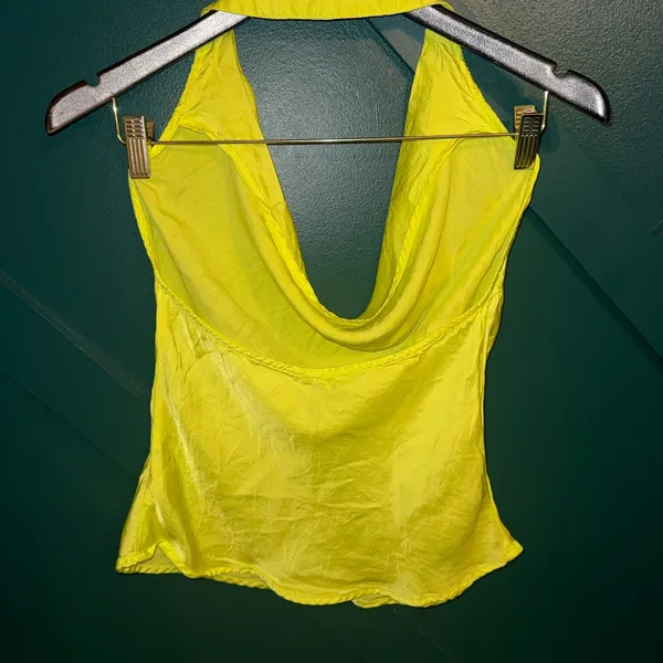 Vibrant Yellow Halter Camisole Size XS - Image 3