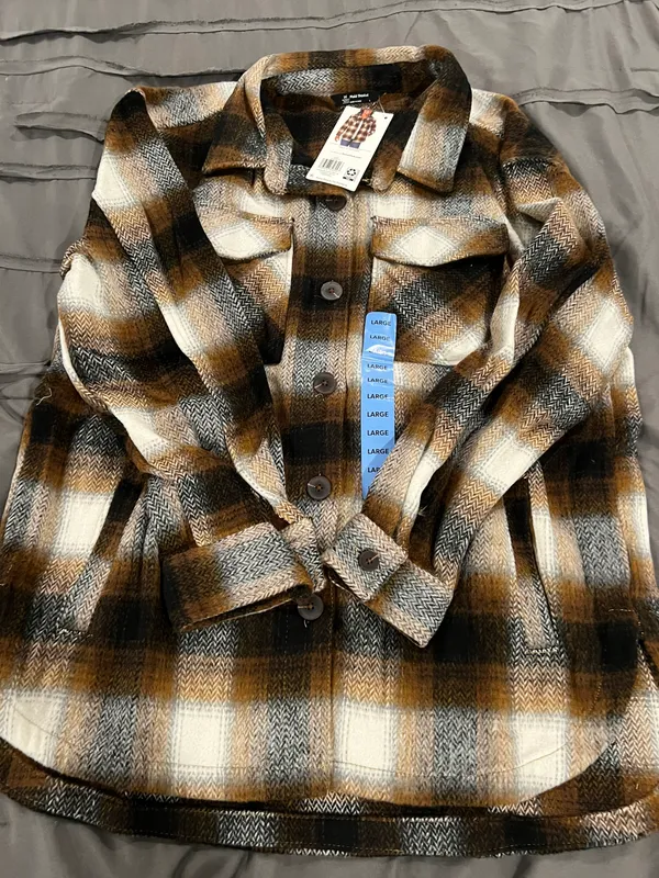 Members Mark Plaid Shacket - Image 3