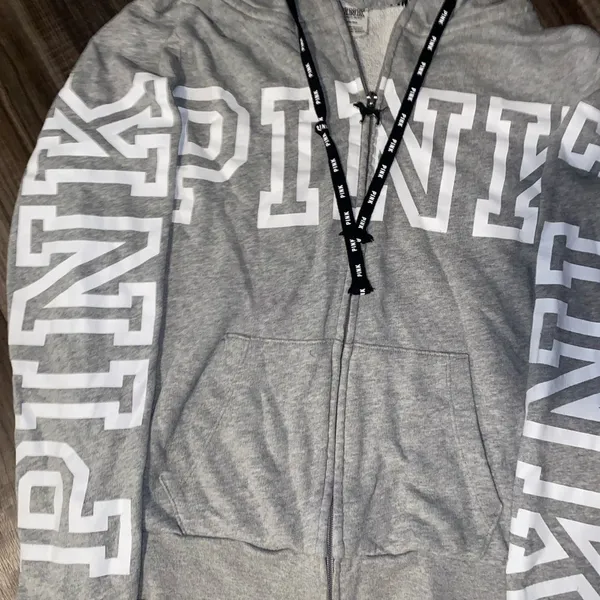PINK Gray Hoodie - Image 7