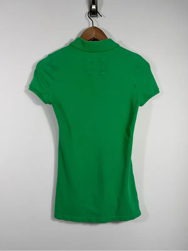 American Eagle Y2K Green Stretch Women’s Polo S - Image 2