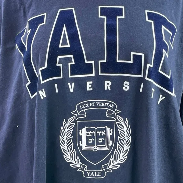 H&M Women's Navy Blue Yale University Short Sleeve T Shirt Tee Top Size XXL - Image 2