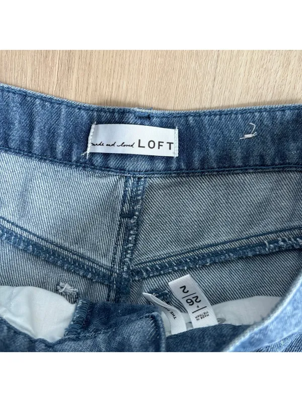 Loft EUC Women's Medium Wash The Palazzo Jeans Size 26/2 - Image 5