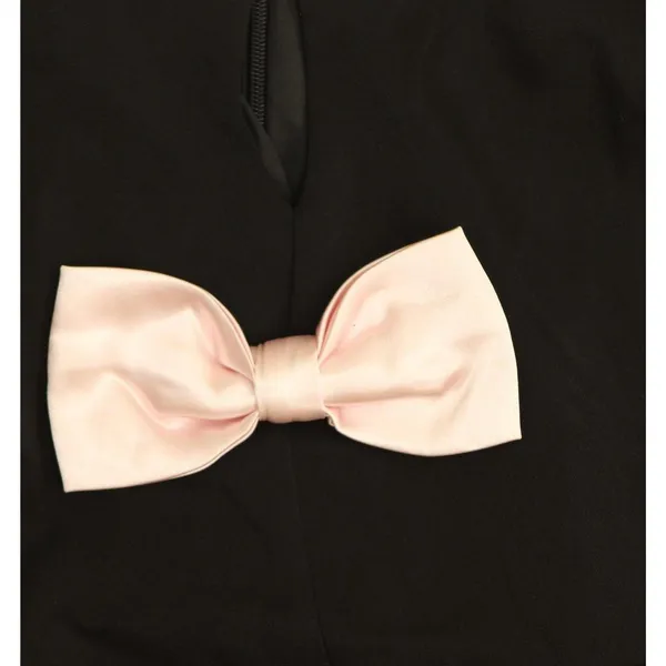 NWT Avec Les Filles Sweetheart Bow Trim Sleeveless Mini Dress Black / Pink 8 - Image 10