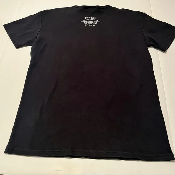Harley Davidson Frieze O’Fallon IL Womens Size XL Black Short Sleeve Shirt Biker - Image 10