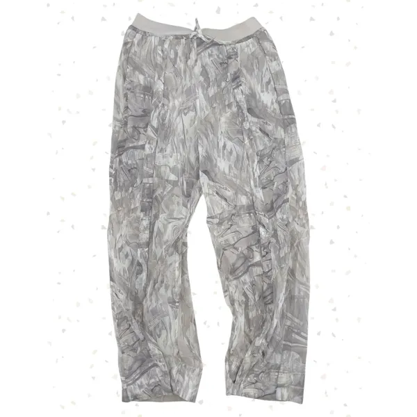 Lululemon Gray Breezy Pant Lightweight Woven Snap Leg Super Hi Rise Size S NEW - Image 3