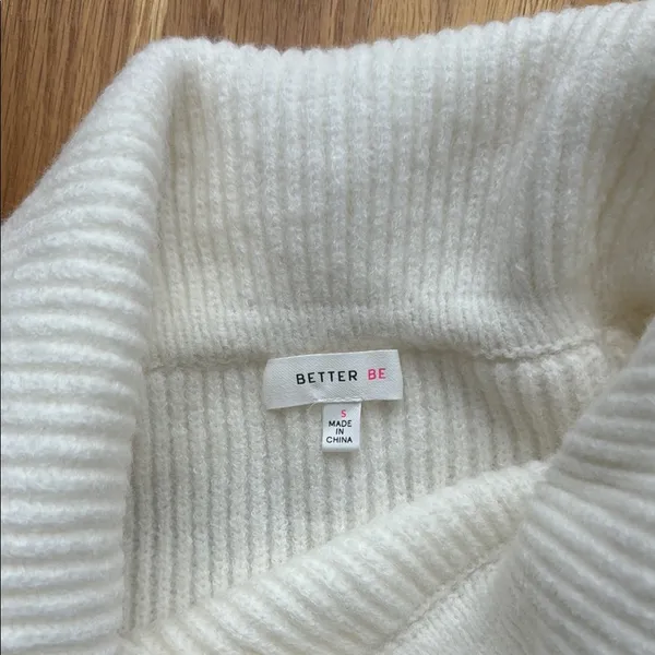 White Sweater Dress Off the Shoulder - Image 5
