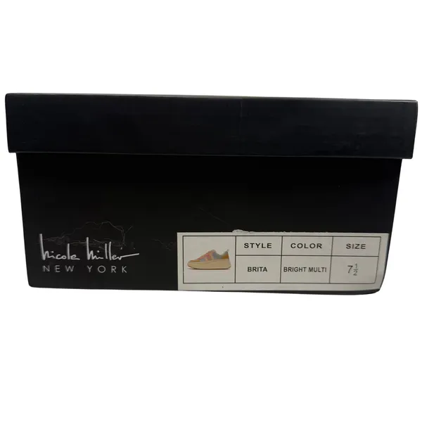 Nicole Miller Brita Bright Multi Color Block Platform‎ Sneakers Womens Size 7.5 - Image 6