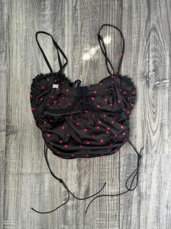 for love & lemons red and black polka dot corset - Image 3