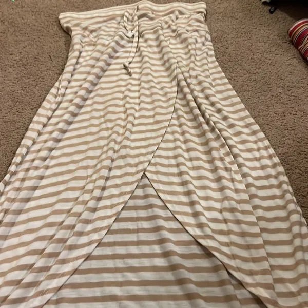 Seven7 beige & white‎ maxi skirt S - Image 4