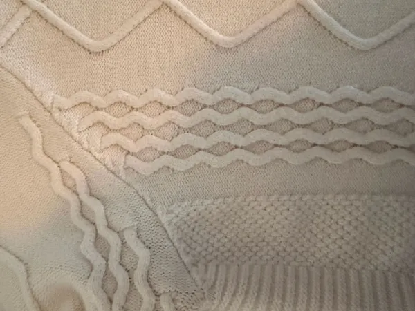 Cyrus Cream Mixed Cable‎ Knit Mock Neck Sweater Size XS - Image 6