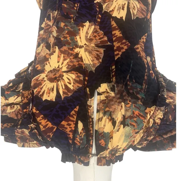 Ulla Johnson Joan Lupine Floral Ruffle Tiered Cotton Dress Size 2 - Image 12