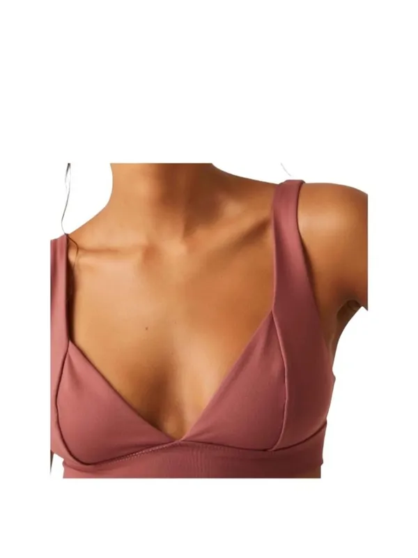 Free People Movement Duo Corset Bra Pink Size M Summer Minimalist Loungewear - Image 6
