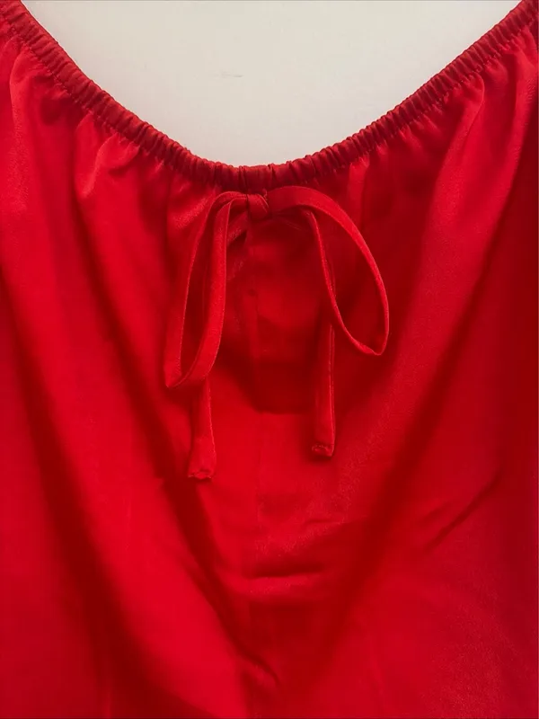 No Boundaries New! Red Satin Heart Pocket Sleep Set size XXL (20) - Image 8