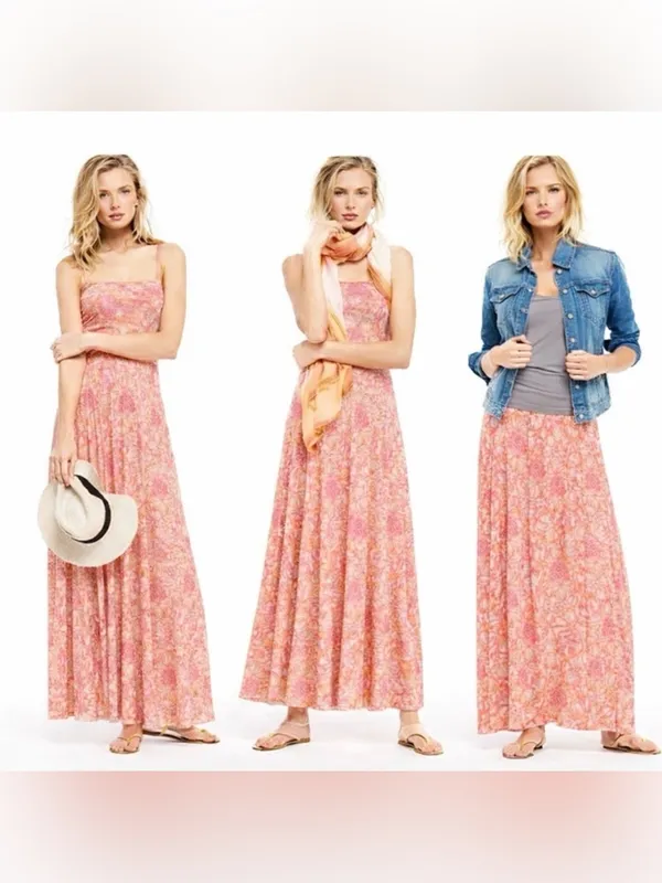 Victoria’s Secret Pink Floral Convertible Maxi Dress or Skirt Size XL - Image 2